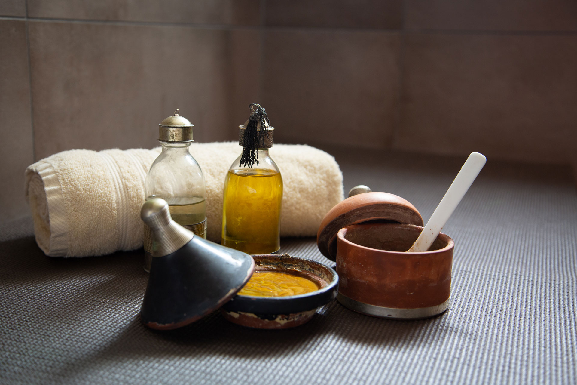 Produits de soins utilisé dans le hammam